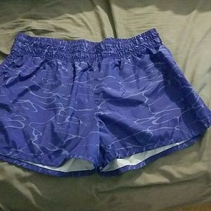 Blue athletic shorts